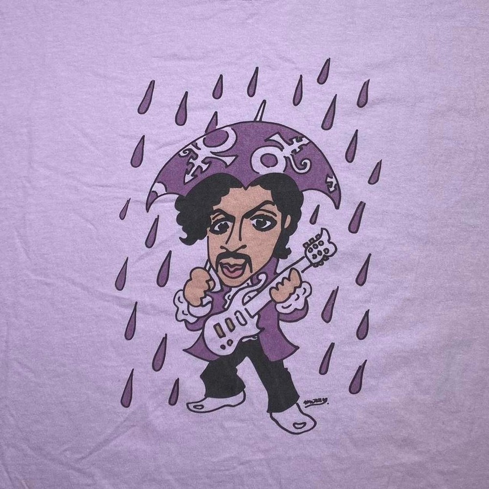 Prince Purple Rain x Pop Killer brand music caricature cartoon shirt